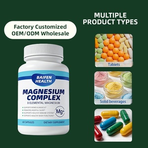 OEM/ODM Complexe de magnésium 8 capsules de magnésium élémentaire pour soutenir les os, les muscles, le sommeil, le système immunitaire et les fonctions corporelles - Product Image 4