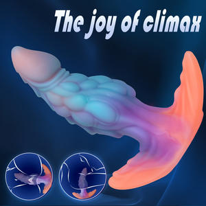 Dildo de Silicona Transparente con Simulación Realista para la Masturbación Femenina, Juguete Sexual para Adultos - Product Image 4
