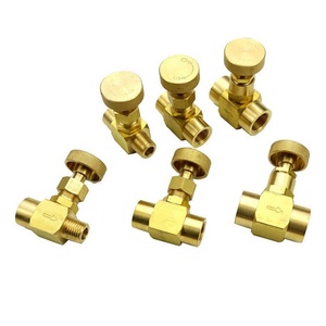 Messing <span class=keywords><strong>Mini</strong></span>-Naaldventiel, Vrouwelijk Naar Mannendraad, Handmatige Bediening Voor Luchtwaterolie, 1/8 "1/4" 3/8 "1/2" Npt Bspp Bspt - Product Image 6