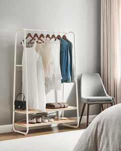 <span class=keywords><strong>VASAGLE</strong></span>-Présentoir personnalisé grande capacité en tissu d'acier, avec 2 étagères, étendoir à vêtements - Product Image 4