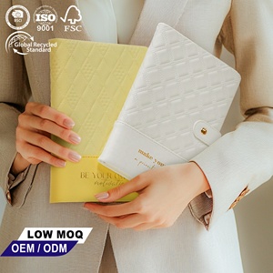 Libreta Promocional con Logotipo Personalizado, Suministro de Fábrica, A5 A6, Cuero PU, Colores Variados, Diario de Reuniones, Planificador Diario/Semanal Sin Fecha - Product Image 1