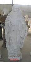 Sculpture à la main grande église religieuse célèbre Sculpture pierre naturelle sculpture grandeur nature marbre blanc Christ Jésus Statue