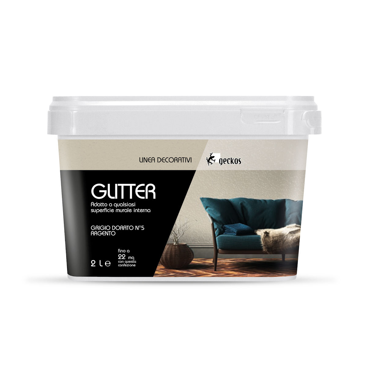 Deco Glitter Argento Grigio Dorato n. 5