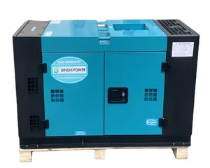 10kw 12kva Factory Price Cheap Portable Small Generator Silent with Soundproof Mobile Genset Home Industrial Diesel Generator