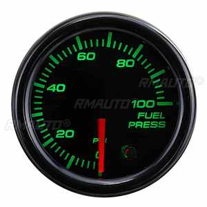 Manómetro de Presión de Combustible Diésel para Automóvil de 12 V y 2 Pulgadas (52 mm) con Sensor de Presión de 0-100 PSI, Pantalla LED de 7 Colores, Color Negro, Universal - Product Image 3