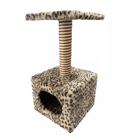 Série de couleurs léopard populaire U-PETS avec hamac grand arbre à chat petit chat maison de jeu à gratter