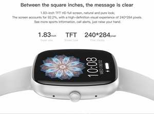 Eleve su experiencia deportiva Smartwatch Pantalla AMOLED de 1,43 "IP68 Impermeable BT Llamadas Monitor de ritmo cardíaco Asistente de voz - Product Image 3