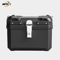 Caisse de rangement arrière en plastique à double verrouillage économique 45L avec garantie 1 an pour la livraison de nourriture, les scooters et le transport de marchandises en ville