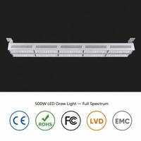 Lampes de culture LED intégrées étanches 500W personnalisées LM301H à spectre complet réglable 3000K 5000K pour système d'agriculture verticale