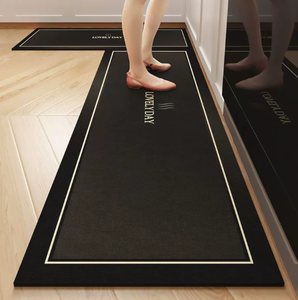 Alfombra de Lujo Personalizable Antideslizante de Secado Rápido, de Pelo Corto, de Poliéster, Hecha a Máquina, Color Sólido, Moderna, Fácil de Cuidar - Product Image 2