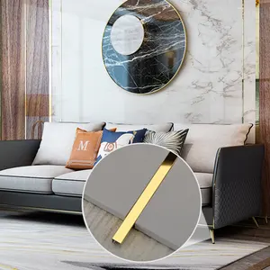 Foshan JECA Décor <span class=keywords><strong>U</strong></span> Forme <span class=keywords><strong>Profil</strong></span> Petite Taille Tuile Garniture En Acier Inoxydable <span class=keywords><strong>3</strong></span> ~ 30 <span class=keywords><strong>mm</strong></span> Largeur 304 Grade En Acier Inoxydable Tuile <span class=keywords><strong>Profil</strong></span> OEM/ODM - Product Image 1