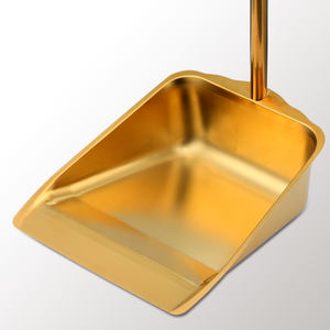 Raclette de sol en acier inoxydable à long manche avec pelle à ordures brosse pelle à poussière pour nettoyer la poussière ensemble de <span class=keywords><strong>balai</strong></span> <span class=keywords><strong>et</strong></span> pelle à poussière - Product Image 5