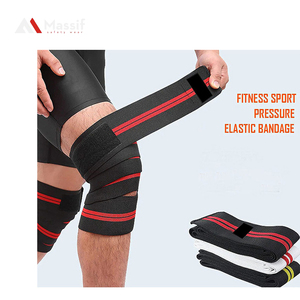 Rodilleras de neopreno unisex de alta calidad, logotipo personalizado, venta al por mayor, equipo de levantamiento de pesas para gimnasio, herramienta de entrenamiento resistente - Product Image 5