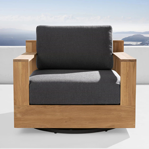 Juego de Sofás de Madera de Teca de Lujo Moderno, Estilo Clásico Nuevo para Exteriores, Patio de Hotel, Parque, Granja o Salón - Product Image 1