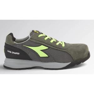 DIADORA UTILITY - 701.177668-C9546/40 Zapatos de seguridad de corte bajo carbón/Verde fluo en ante de piel de becerro y malla S1P HRO SRC - Product Image 1