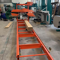 Scie à ruban horizontale automatique de haute précision, largeur de coupe de 22 pouces, directement de l'usine, adaptée à la production industrielle de scieries