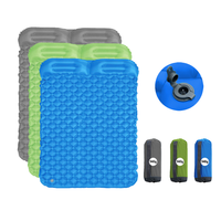 Lit d'air gonflable portable et pliable en PVC floqué avec pompe électrique intégrée et sac de rangement pour usage domestique, hôtelier et quotidien