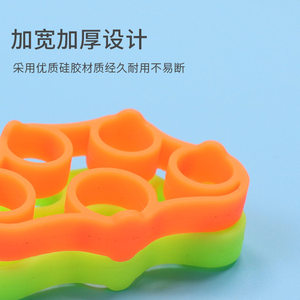 Bande élastique d'entraînement des doigts en silicone pour la force de préhension, la remise en forme et l'exercice des mains - Product Image 5