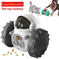 Großhandel: Umweltfreundlicher, wasserdichter IPX5 Haustier-Fressnapf & Spielzeug aus Kunststoff mit festem Muster – Neuheit für Hunde: Balance Car Slow Feeder