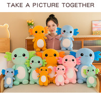 Poupées Axolotl 30cm colorées rose orange tritons jouets en peluche salamandre animal en peluche jouet dinosaure coussin pour enfants