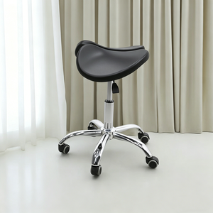 Silla Ergonómica Giratoria con Ruedas para Peluquería, con Asiento Dividido y Altura Ajustable, para Peluquero/Salón de Belleza/Clínica - Product Image 6