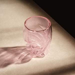 ชุดแก้วสองชั้น สีชมพูใส ขนาด 300 มล. แก้วน้ำ แก้วเก็บความร้อน แก้วกาแฟ ทำจากแก้วโบโรซิลิเกตเป่าด้วยปาก - Product Image 5