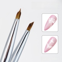 Triangle d'ongles peint stylo à ongles photothérapie bavure balayage brosse cristal porte-stylo Salon de manucure crochet spécifique stylo