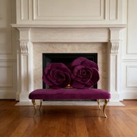 Dekorativer Outdoor-Sofa-Sessel im Europäischen Design mit Rosenmuster, Zweisitzer für Hochzeiten, Bankette, Wohnzimmer, Hotels und Gewerbe