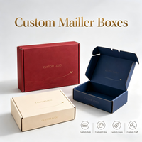 Boîte d'expédition personnalisée en carton ondulé recyclé, boîte cadeau pliable en papier avec logo personnalisé pour vêtements et produits de beauté