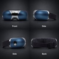 Masseur oculaire chauffant avec 5 modes de massage, masque oculaire pliable rechargeable pour les voyages et la détente quotidienne