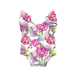 Tutina personalizzata per bambina con maniche a sbuffo a pois a maniche corte girocollo manica corta a coste per 0-24 <span class=keywords><strong>mesi</strong></span> - Product Image 6