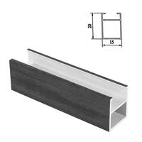 Foshan Factory, listones de aluminio externos, listones de grano de madera, paneles de revestimiento de paredes para exteriores