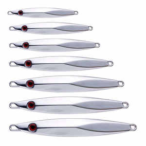 Leurre de pêche en jig métallique brillant en alliage de zinc argenté pour eau salée, longue portée, pour eaux moyennes, pour la pêche au jigging, pour Zander, Brochet, Saumon, Dorade - Product Image 3