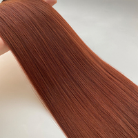 Cheveux Remy Premium Double Drawn # 33 Extensions chinoises toutes couleurs, teintables, à micro-anneaux, prix usine pour femmes