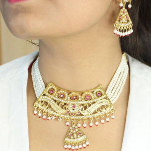 High Quality Classic Designer <b>Necklace</b> Set for <b>Girls</b> Stylish Everyday Wear and Party Collection Available at Export prices - Product Image 1