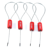 Scellés de câble antivol à usage unique YC-S001, corps de verrouillage en acier, revêtement ABS, diamètre 1,8 mm, résistance à la traction 980N pour l'énergie publique