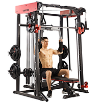 Machines à bricoler, équipement de gymnastique multifonctionnelle avec banc de presse et de Squat, commutateur de câble