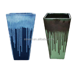 Pots à plantes en céramique en gros, grands pots à <span class=keywords><strong>fleurs</strong></span> émaillés sur pied pour la décoration des halls d'hôtel - Product Image 3