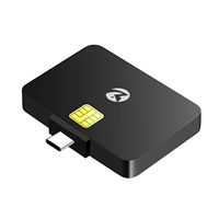 ZOWEETEK Type C lecteur de carte ISO 7816 lecteur écrivain carte à puce prise en charge EMV CAC ID IC SIM SIS ATM banque et crédit lecteur de carte à puce