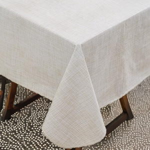 <span class=keywords><strong>Tovaglia</strong></span> Rettangolare in <span class=keywords><strong>Lino</strong></span> Intrecciato Smiry 140 X 240 cm, Resistente all'Acqua, Lavabile, Copritavolo per Cucina e Decorazioni per Feste, <span class=keywords><strong>Grigio</strong></span> Scuro - Product Image 4