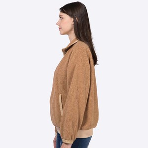Vente en gros de vêtements grande taille pour femmes vendeur de pulls oversize en polaire Sherpa zippé 1/4 pour femmes - Product Image 4