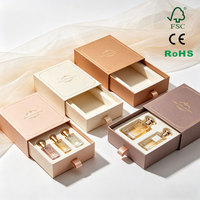 Boîte cadeau coulissante en carton premium personnalisée pour emballage de flacon de sérum cosmétique, soin de la peau, parfum, avec insert en EVA