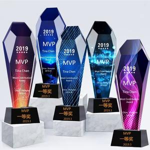 K9 रिक्त व्यक्तिगत प्रशंसा पुरस्कार क्रिस्टल ट्रॉफी यूव प्रिंटिंग अनुकूलित चैंपियन क्रिस्टल पुरस्कार ट्रॉफी - Product Image 2
