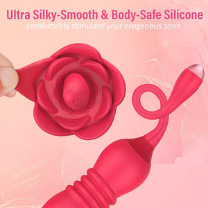 Rose Flirting Female Dual USB Power Vibrator Stick, Masturbatiespeeltje voor jonge vrouwen, Vibrator voor volwassenen, Seks - Product Image 6