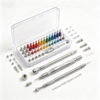 Boîte à outils de réparation d'implants dentaires, jeu de clés dynamométriques multi-systèmes avec kit de soins bucco-dentaires gratuit