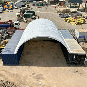 Cubierta <span class=keywords><strong>de</strong></span> Tela <span class=keywords><strong>de</strong></span> PVC <span class=keywords><strong>de</strong></span> 900 g/m² para Edificios, Refugio <span class=keywords><strong>de</strong></span> Tela Grande y Económico, Carpa para Automóviles y Taller, Estructura <span class=keywords><strong>de</strong></span> Acero, Fácil Instalación - Product Image 4