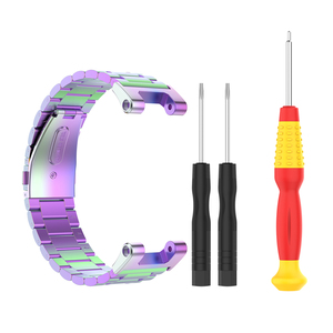 <span class=keywords><strong>Correa</strong></span> de Reloj de Metal de Repuesto con Tres Cuentas de Acero para Reloj Inteligente Huami <span class=keywords><strong>Amazfit</strong></span> T-Rex Pro/<span class=keywords><strong>Amazfit</strong></span> T-Rex, Accesorios - Product Image 3