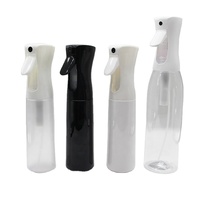 Flacon pulvérisateur rechargeable à brume fine continue, vide, en plastique, pour salon, barbier, maquillage, voyage, avec gâchette