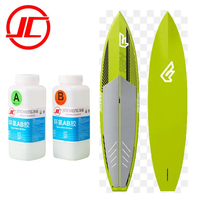 Resina Epoxi Colle époxy AB à faible odeur, brillante et lisse, haute dureté et meulage pour revêtement de planche de surf