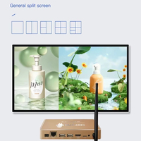 Android Smart Play Set-Top Box Media TV Reproductor de señalización digital Sincronización múltiple de pantalla dividida para restaurante Pantalla de publicidad minorista